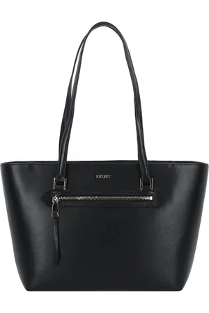 DKNY Leren Schoudertas Bryant Ave Tote Bag Zwart