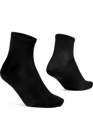 GripGrab Airflow Lightweight Korte Zomer Fietssokken 1 Paar Ademende Coolmax Wielersport Sokken Low Cut - Unisex - Zwart - Maat L (44-47)