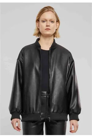 Urban classics Synthetic Leather Bomber jacket - L