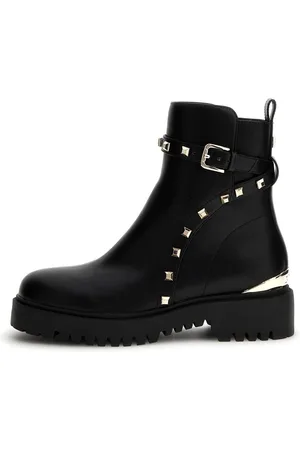 Guess Oliy Dames Enkellaarzen PU - Zwart - Maat 36