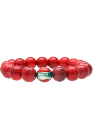 Bela Donaco Armband Statement B10 – Rode Jade – Sterling Zilver