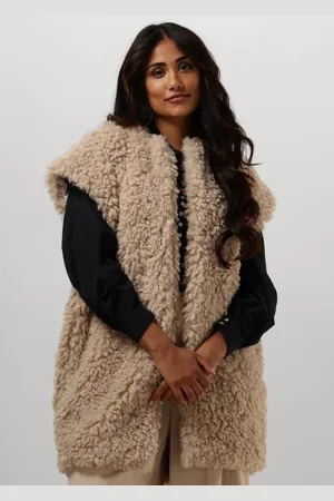 Ruby Tuesday Chrissie Fake Fur Long Gilet Blazers Dames - - Maat S/M