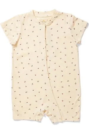 Konges Sløjd Konges Slojd Basic Manny jumpsuit korte mouw Bloom red-blue