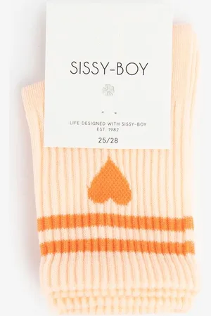 Sissy-Boy Oranje sokken met hartje