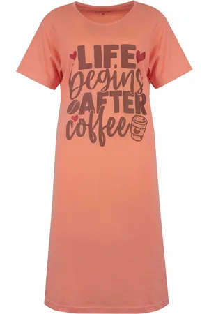 TEMPTATION Dames Nachthemd - Slaapkleedje - Poeder Rose - Maat 3XL
