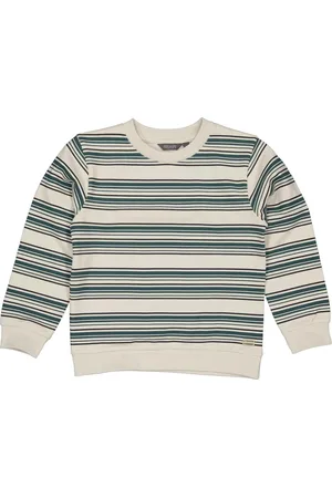 Quapi Jongens sweater - AOP Kit Stripe - Maat 92