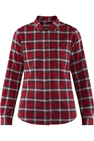 Fjällräven Övik Flannel Shirt W Dames Outdoorblouse - Maat M