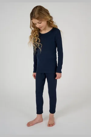 Damart Lang ondergoed Thermolactyl, fleece ribboorden - Kinderen - - 6 JAAR