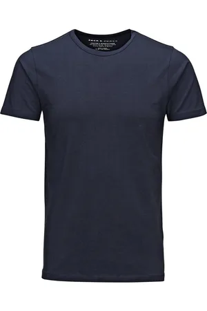 JACK & JONES Basic O-Neck Sportshirt - Maat M - Mannen - blauw
