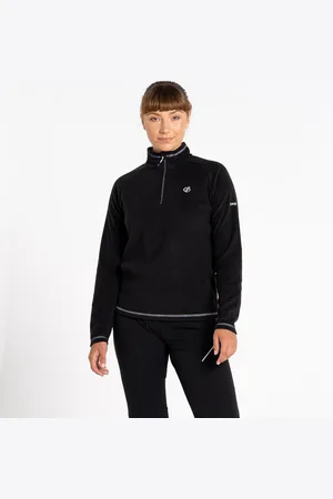 Dare 2B Dare2B, Freeform II Lichtgewicht Dames Fleece met halve rits, Zwart, Maat 40