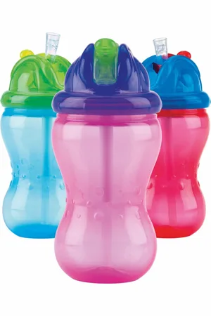 NÛBY Nuby Flip It Antilekbeker - Blauw - Groen