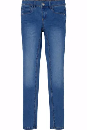 NAME IT Jeans Nkfpolly Skinny Jeans 1262-ta Noos 13208871 Medium Blue Denim Dames Maat - W140