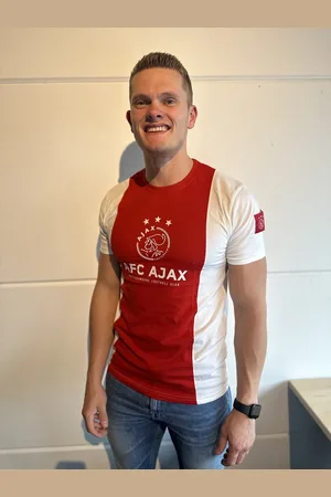 Ajax Kids T-Shirt Rood Wit Logo 176 - T-shirt