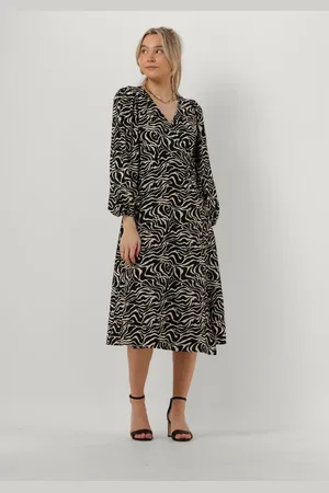 Object Object Objleonora L/s Wrap Midi Dress Jurken Dames - Rok - Jurk - - Maat 34
