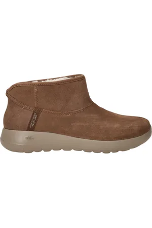 Skechers Slip-Ins On The Go Enkellaarsjes cognac - Dames - Maat 40