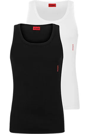 HUGO BOSS HUGO stretch tanktops slim fit (2-pack) - heren singlets O-hals - (set met verschillende kleuren)