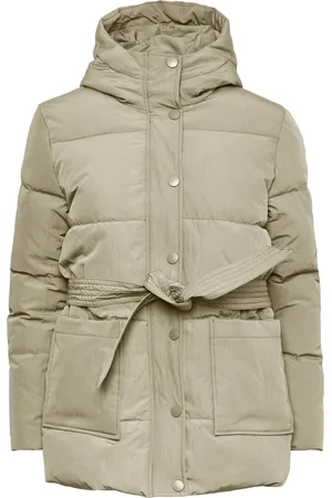 Pieces® PCNIDONE NEW TIE BELT JACKET Dames Jas - Maat XL
