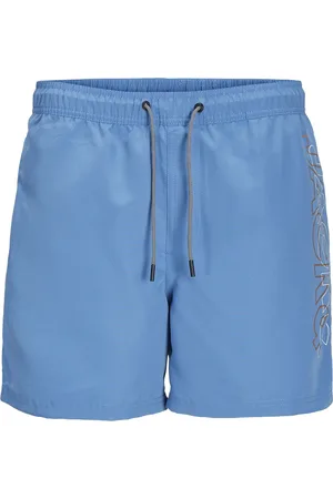 JACK & JONES Heren Zwemshorts JPSTFIJI Double Logo Effen - Maat S
