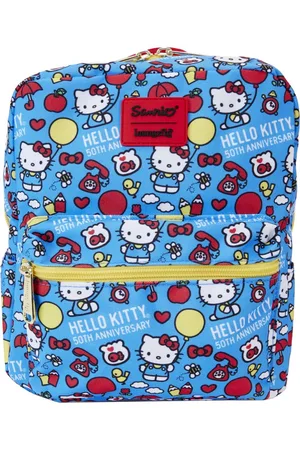 Hello Kitty Loungefly - Classic AOP Nylon Square (50th Anniversary) Rugtas standaard