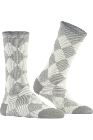 Burlington Dalston damessokken - grijs (cloud mel.)