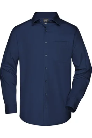 James & Nicholson Overhemd Heren met Lange Mouw - Maat 4XL