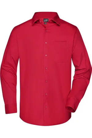 James & Nicholson Overhemd Heren met Lange Mouw - Maat 2XL