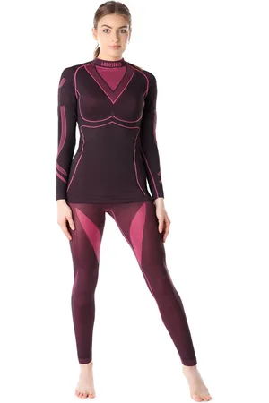 Ladeheid Set Thermobroek en Thermoshirt - Thermo ondergoed - Dames - Thermokleding - - XL - LA-LA40-WOMEN-Set