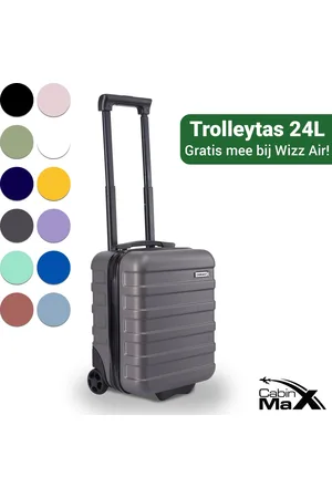 Cabin Max CabinMax Handbagage Koffer - Reiskoffer 24L - Handbagage Trolley Wizz Air - 40x30x20cm