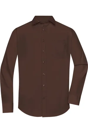 James & Nicholson Overhemd Heren met Lange Mouw - Maat 4XL