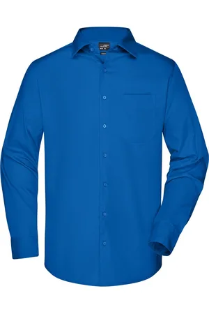 James & Nicholson Overhemd Heren met Lange Mouw - Maat 4XL