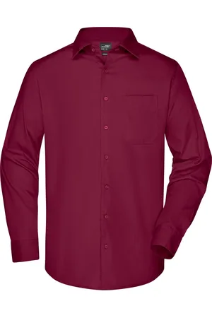 James & Nicholson Overhemd Heren met Lange Mouw - Maat 3XL