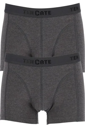 Ten Cate 2-Pack Basics Heren Shorty - 32321 - Comfortabele Heren boxershorts - Heren onderbroeken - Zwart, donkerblauw, grijs - XL