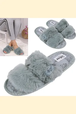 Disney Blauwe bontpantoffels voor dames - Bambi / 36-37