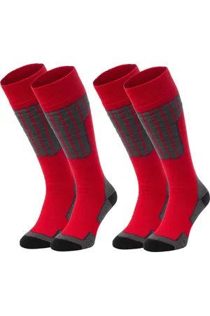 Nomad ?? Skisokken Essential 2-Pack | 39/42 | Warme sokken Dames / Heren | Lange Huissokken / Wandelen / Sporten | Knie Kousen | Goede vochtafvoer