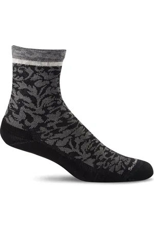 Sockwell Plantar Cush Crew Dames Hielspoor Sokken Klasse 2 Black - Maat 35-38