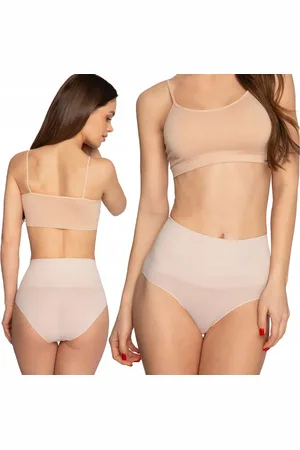Gatta Hoge Taille - Maat S - Slipje - Light Nude / Beige - Dames Slip - Taille - Naadloze - Ondergoed - Slipje - (1 Stuks )