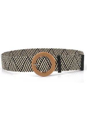 WiseGoods Luxe Stro Riem Dames 95CM - Bohemian Design Riemen - Tailleriem Vrouw - Damesriem - Kleding Accessoires Vrouwen - Mix