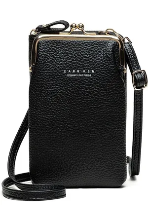 WiseGoods Luxe Leder Design Telefoontas Dames - Telefoontasje - Telefoontasjes - Telefoon Tasje - Schoudertas - Damestas