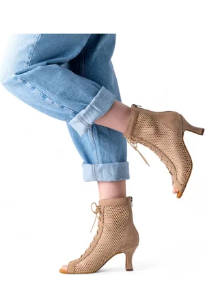 Anna Kern Melisande - Dansenkelboots - Hakhoogte 6cm - Flexibele suede zool - Casual look dansboots - High Heel dansschoenen - - - 40 2/3