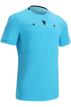 macron Frisk Scheidsrechtersshirt Korte Mouw Heren - Neon Sky | Maat: M