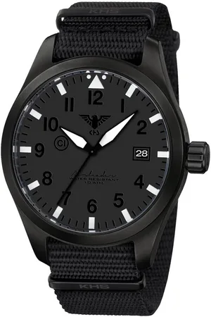 KHS .AIRBSXT.NB - Polshorloge - Airleader Black Steel XTAC - Heren