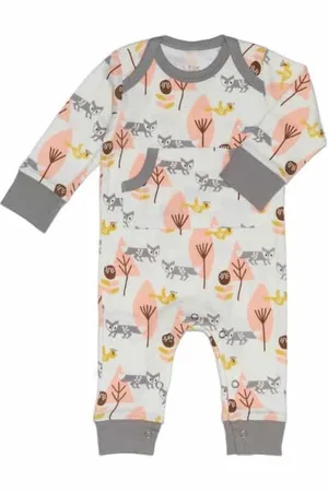 Fresk Pyjama kruippakje zonder voet Fox pink