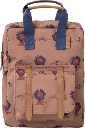 Fresk Rugzak voor Kinderen - 36 x 26 x 10 cm - Schooltas - Verstelbare Schouderbanden - Waterafstotende Rugtas - Bruin - Lion