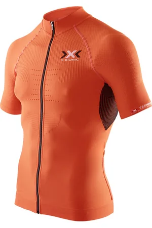 X Bionic The Trick Biking Shirt SS Orange Sunshine Black