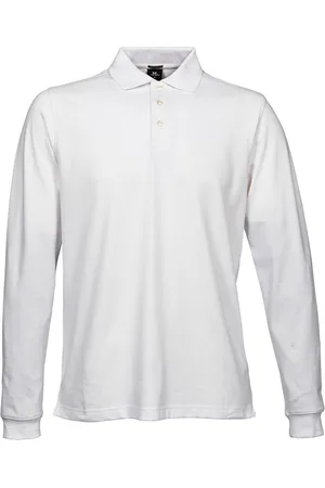 TeeJays Heren Luxe Stretch Poloshirt met lange mouwen