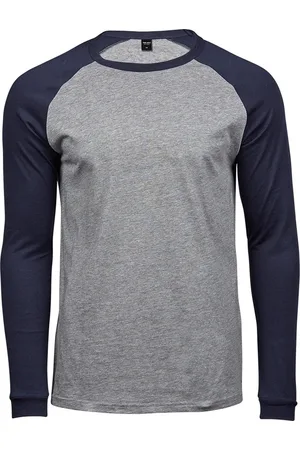 TeeJays Herenshirt met lange mouwen Baseball T-Shirt
