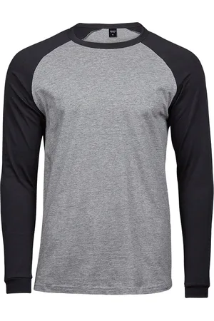 TeeJays Herenshirt met lange mouwen Baseball T-Shirt