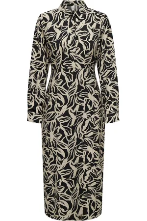 ONLY ONLTHARA L/S SHIRT MIDI DRESS PTM Dames Jurk - Maat XS