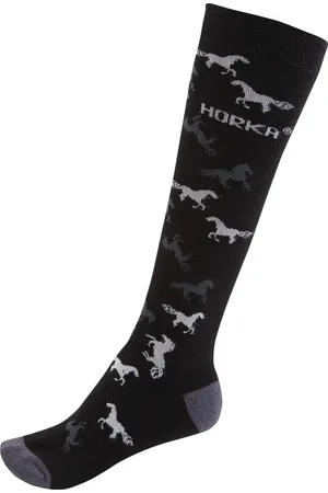 Horka Paardrijsokken Ruiten Junior/unisex Maat 39-42