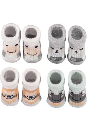Apollo Babysokken Giftbox New Born Katoen /oranje 4 Paar